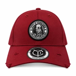 Burgundy CYI Dad Hat with City of Yonkers embroidered patch