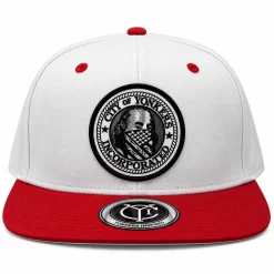 Ben Frank White and Red SnapBack