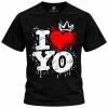 Black I Love YO T-Shirt by CYI Hats - Yonkers streetwear